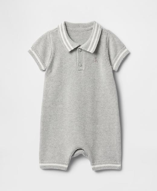 Baby Polo Sweater Shorty One-Piece