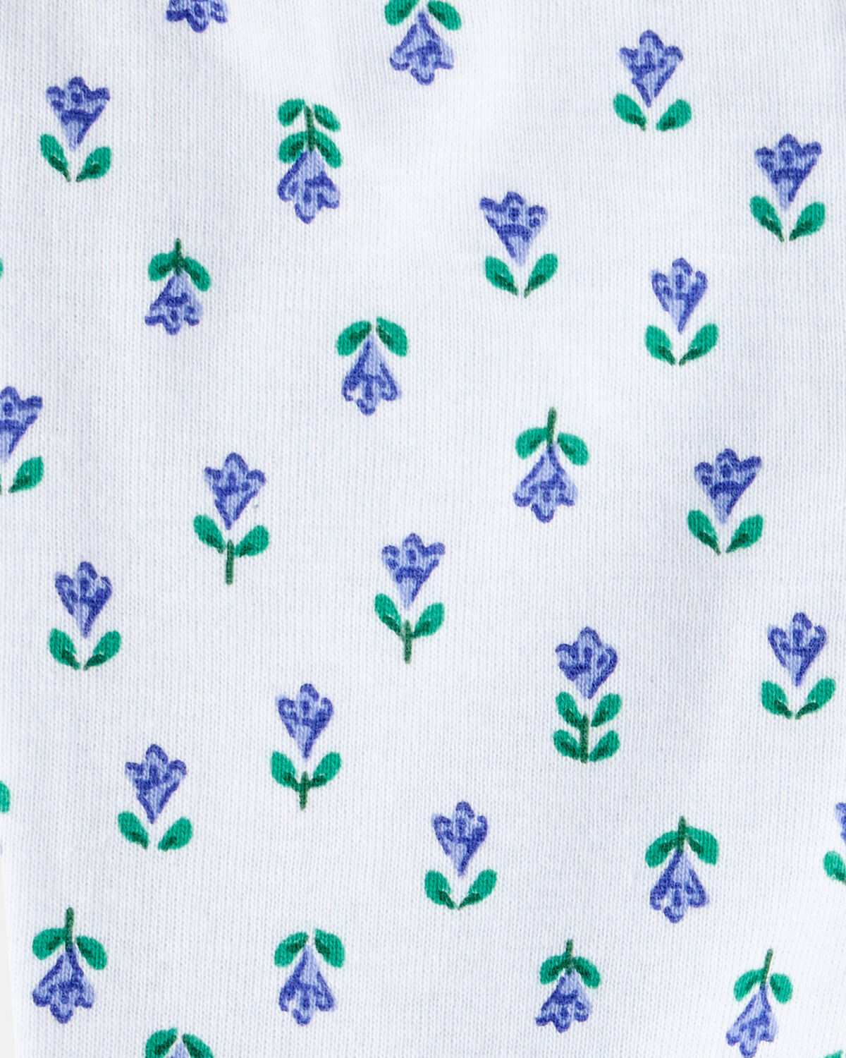 Baby 2-Pack Floral Pull-On Pants - Grey/Blue - Image 6