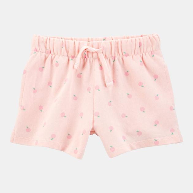 Baby Pull-On French Terry Shorts - Pink