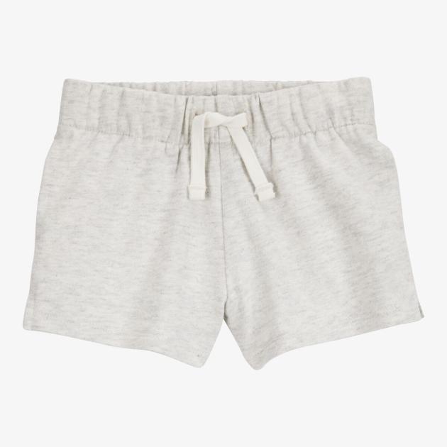 Baby Pull-On French Terry Shorts - Grey