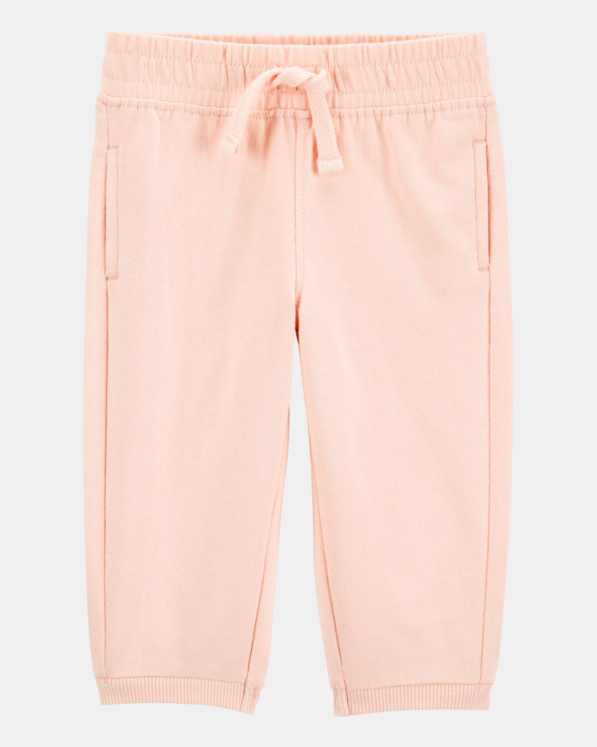 Baby Pull-On French Terry Joggers - Pink
