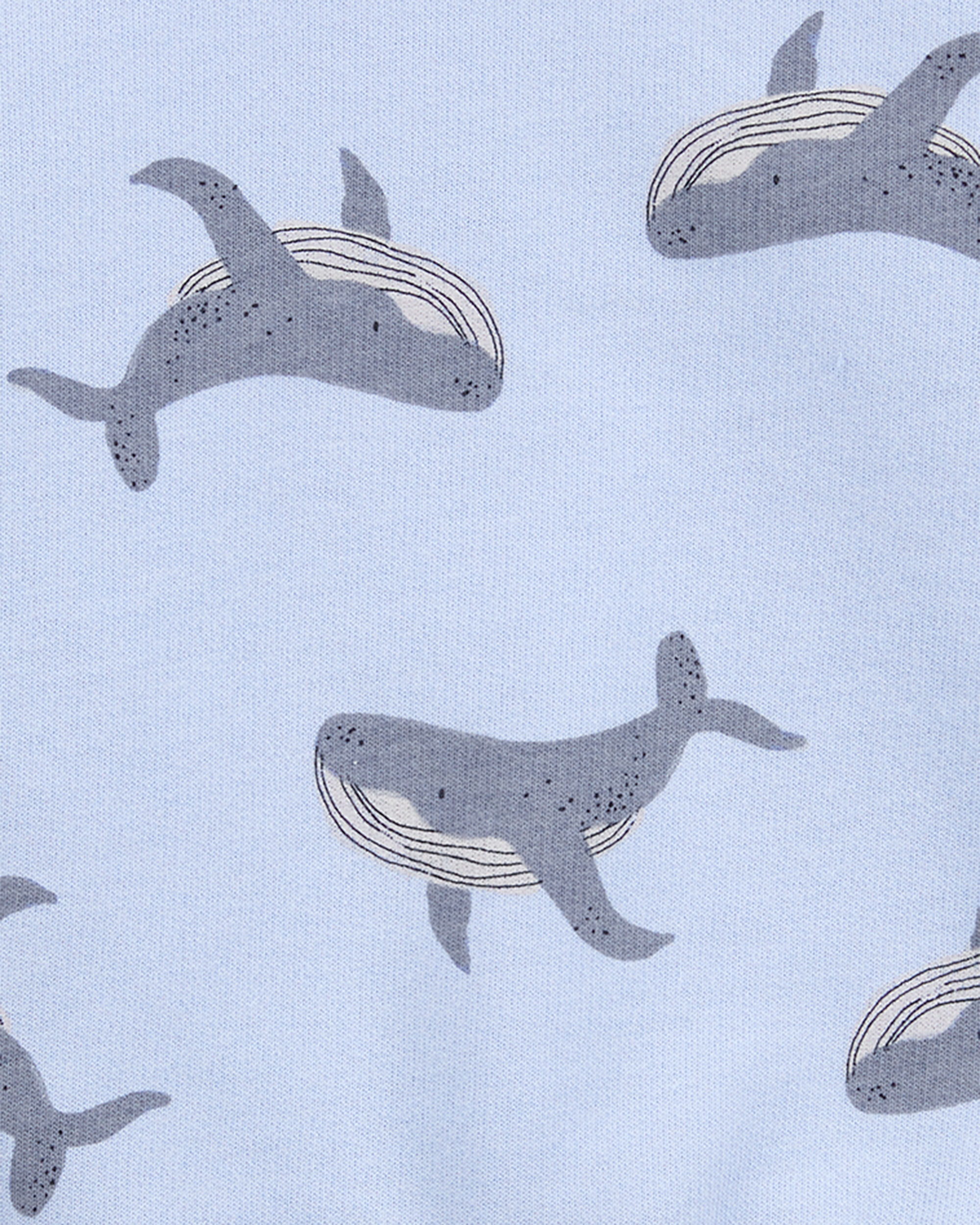 Baby Whale Pullover Sweatshirt - Blue - Image 2
