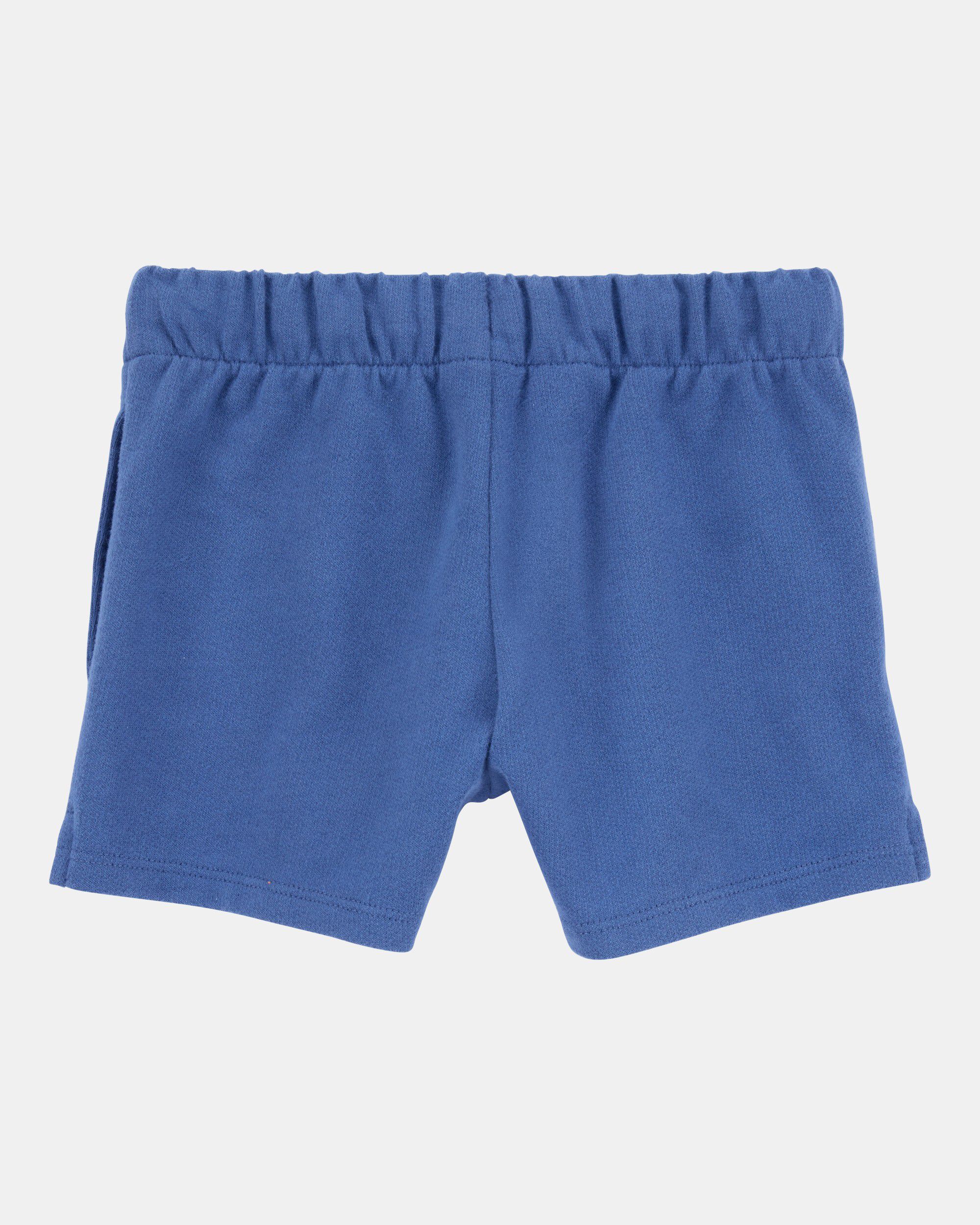 Baby Pull-On French Terry Shorts - Blue - Image 2