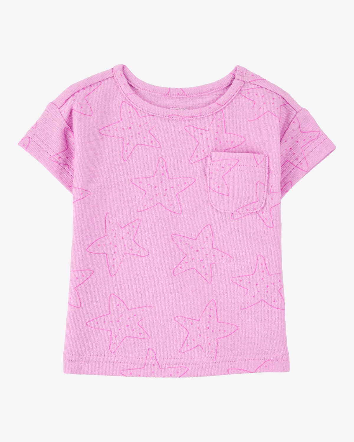 Baby Girl Short-Sleeve Pocket Tee - Pink