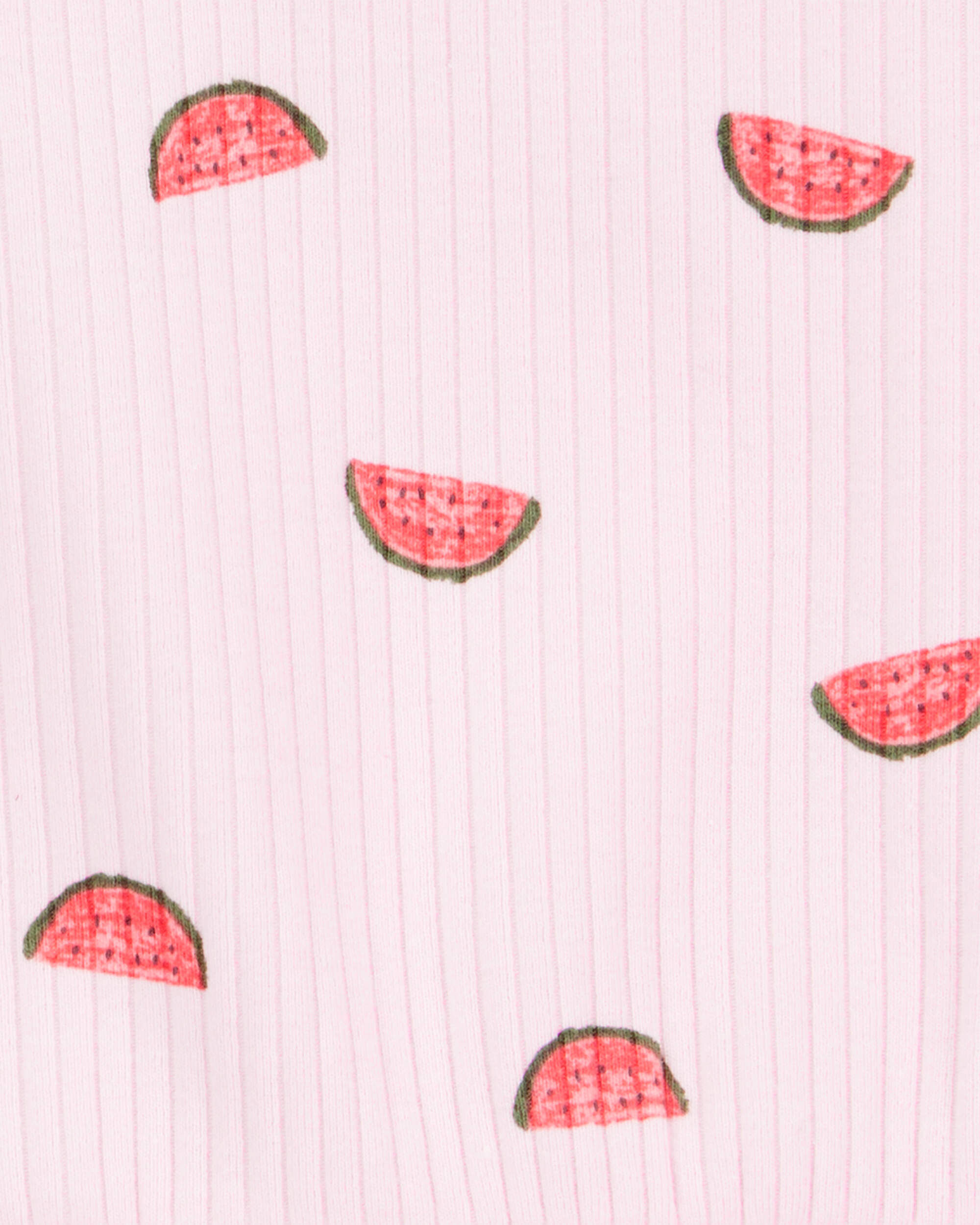 Baby 2-Piece Watermelon Tank & Bike Short Set - Pink - Image 2