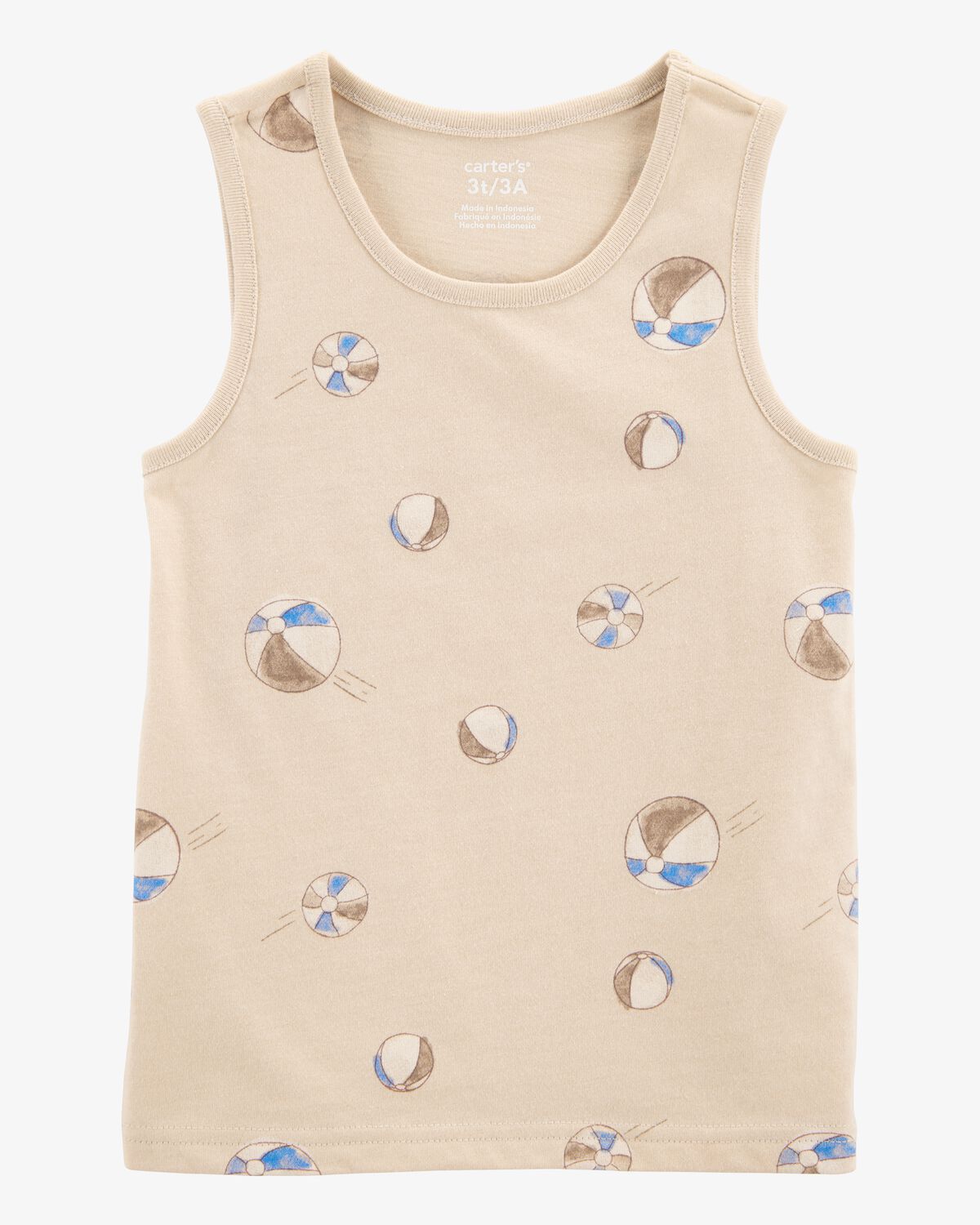 Baby Beach Ball Graphic Tank - Tan