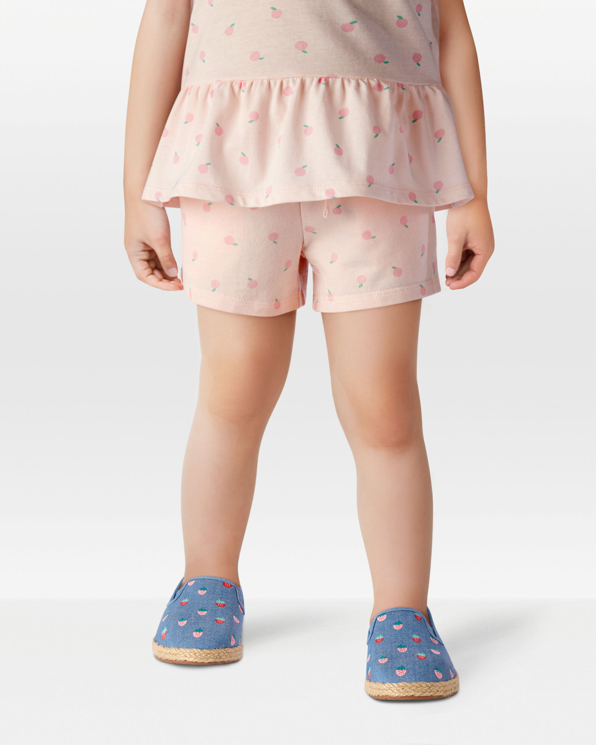 Toddler Girl Pull-On French Terry Shorts - Pink - Image 2