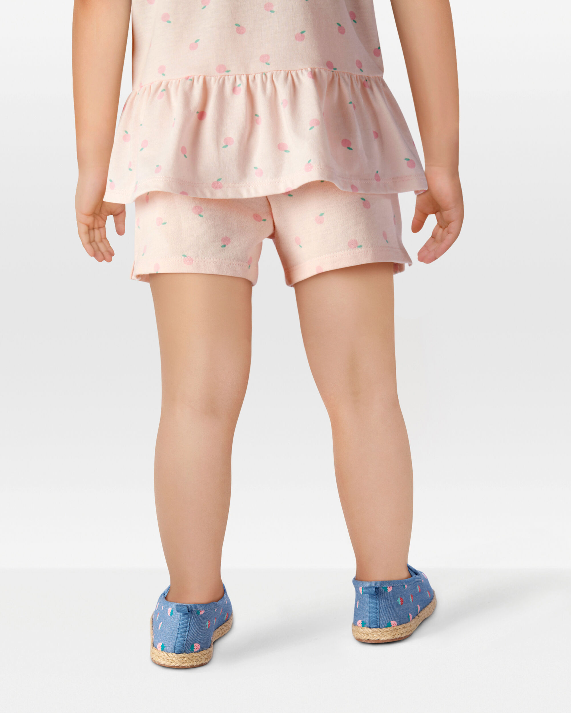Toddler Girl Pull-On French Terry Shorts - Pink - Image 3