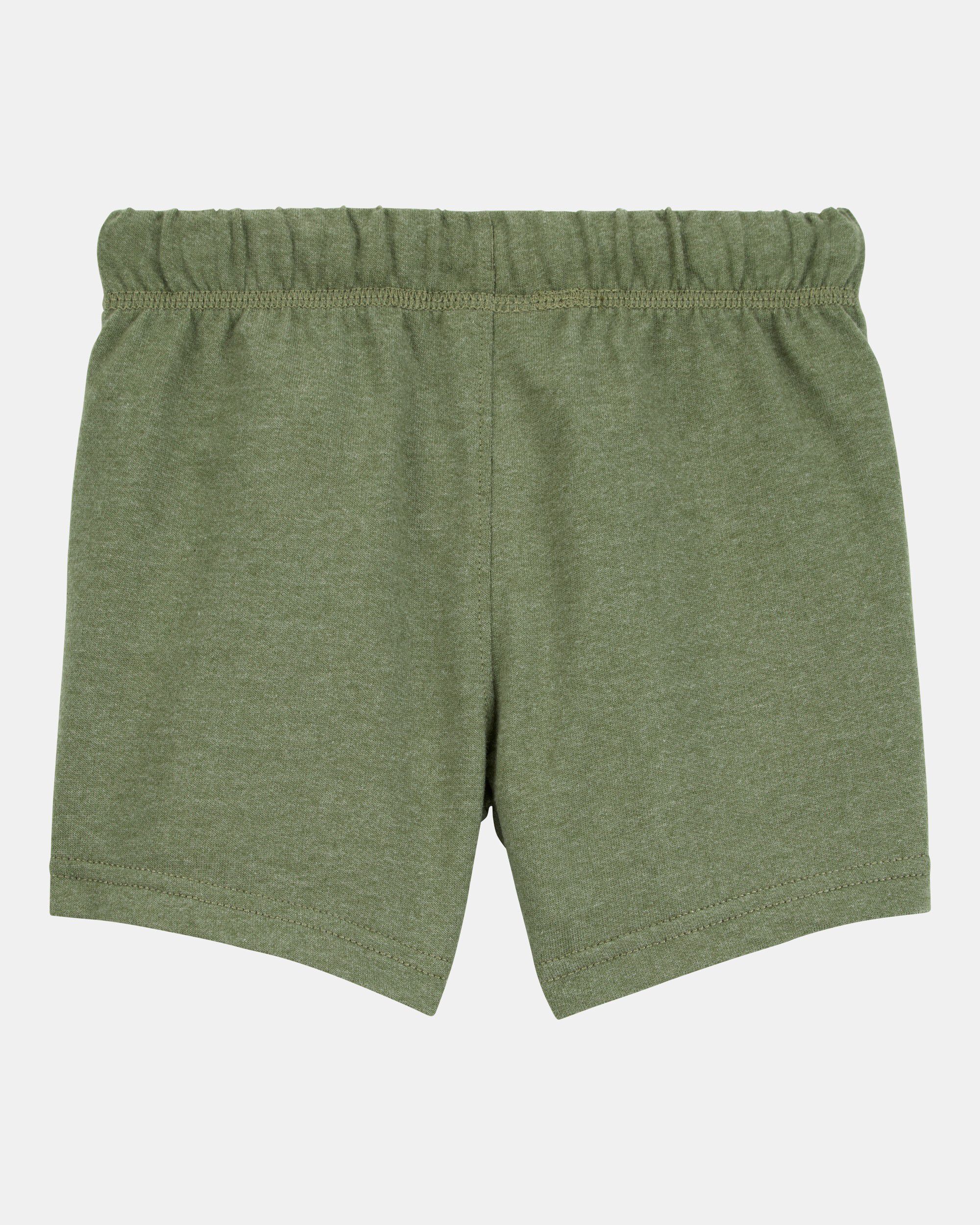 Toddler Boy Pull-On French Terry Shorts - Green - Image 3