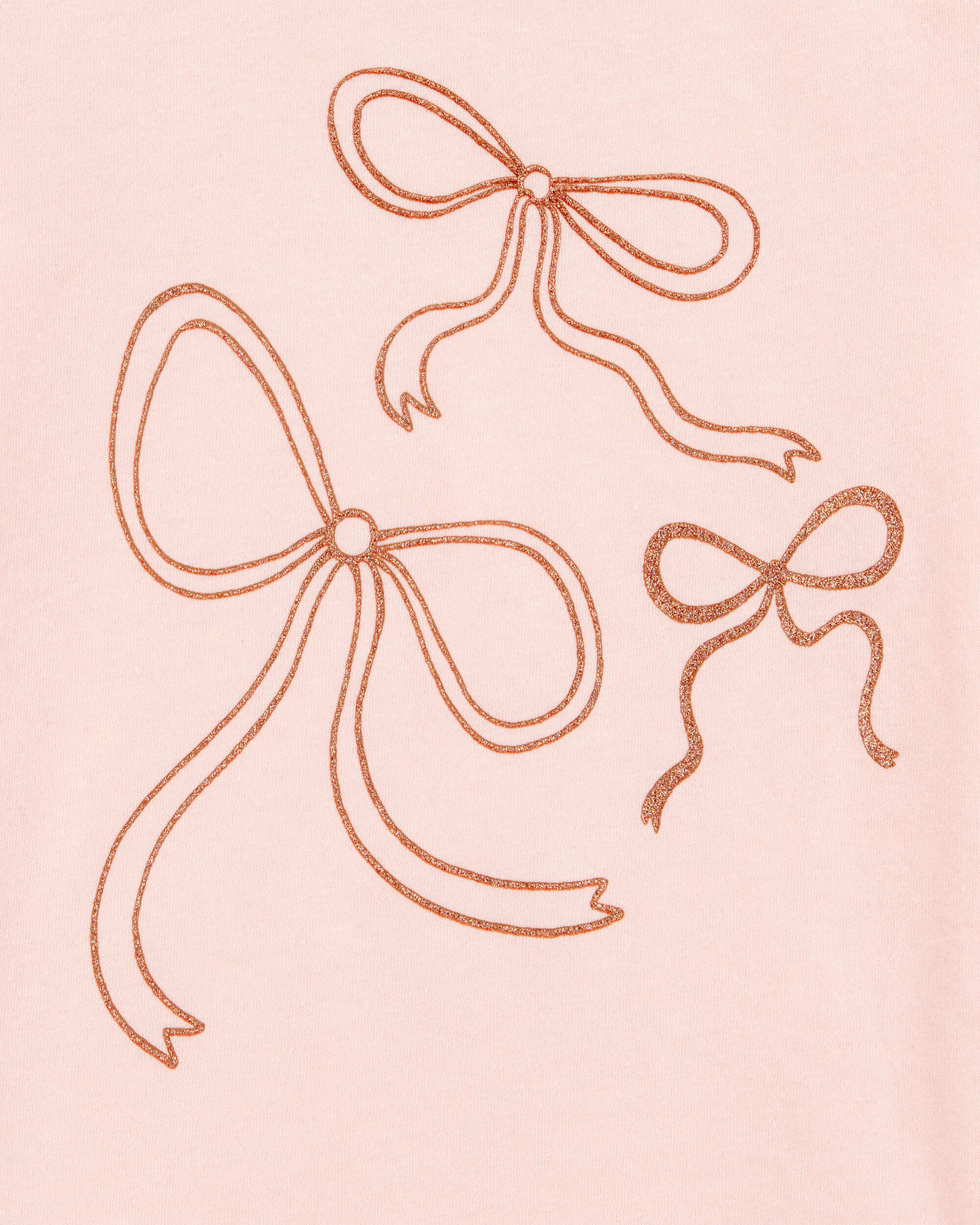Toddler Girl Bow Short-Sleeve Graphic Tee - Pink - Image 2