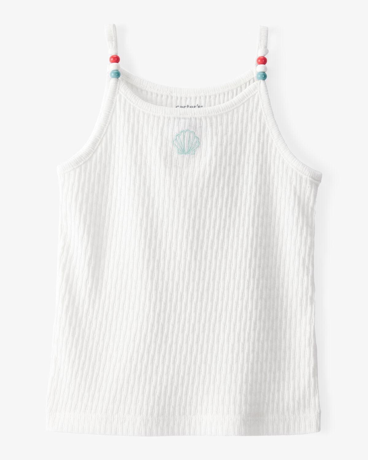 Toddler Seashell Ribbed Tank Top