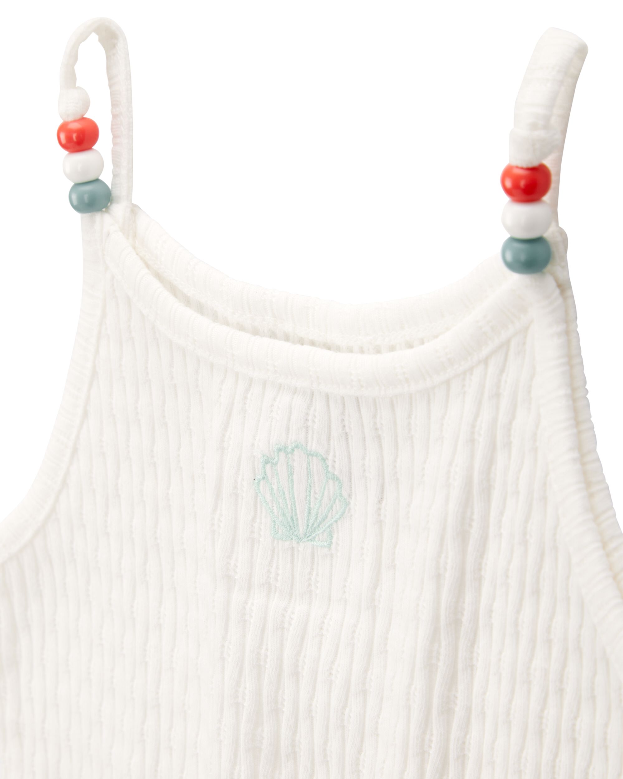 Toddler Seashell Ribbed Tank Top - Image 2