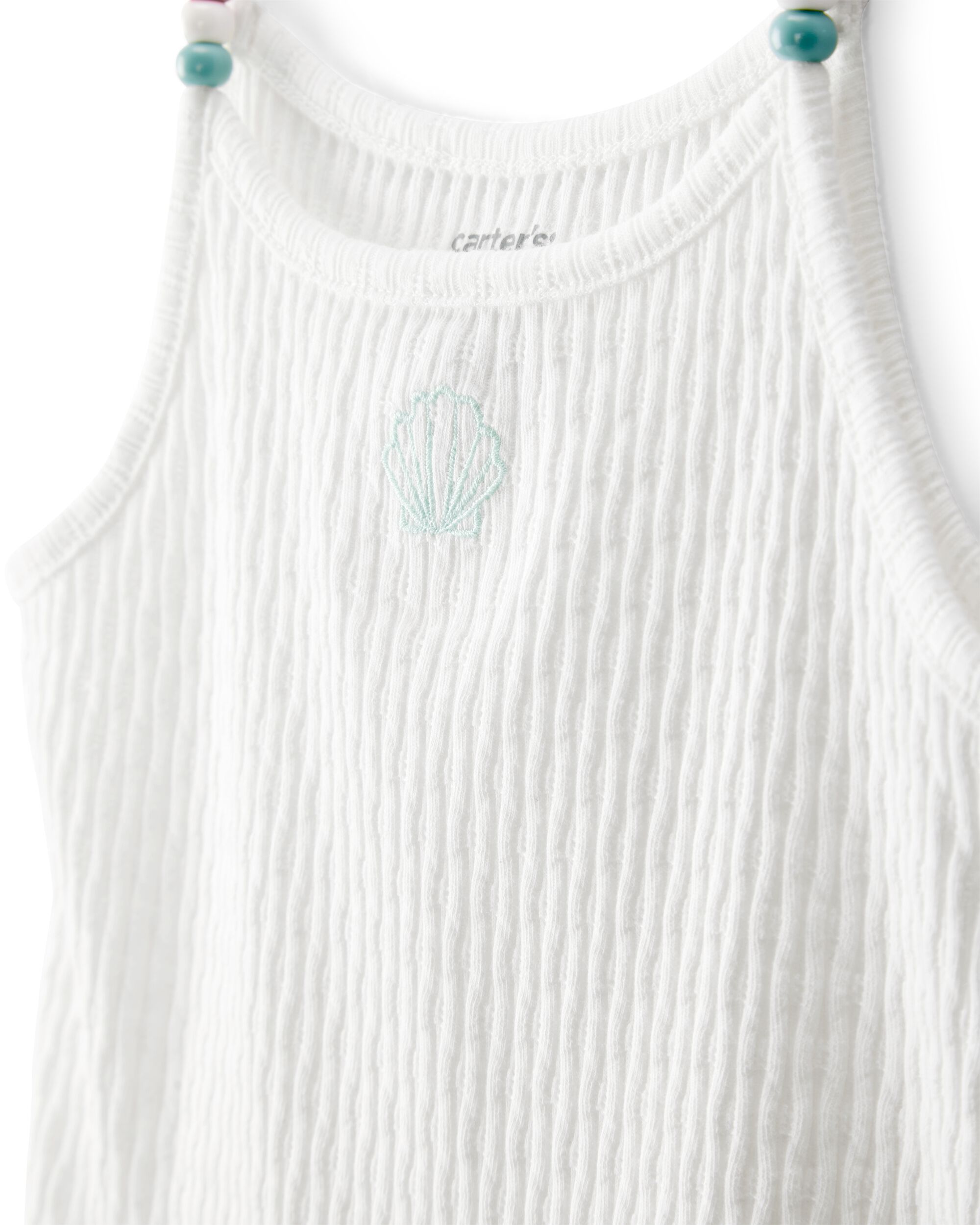 Toddler Seashell Ribbed Tank Top - Image 3