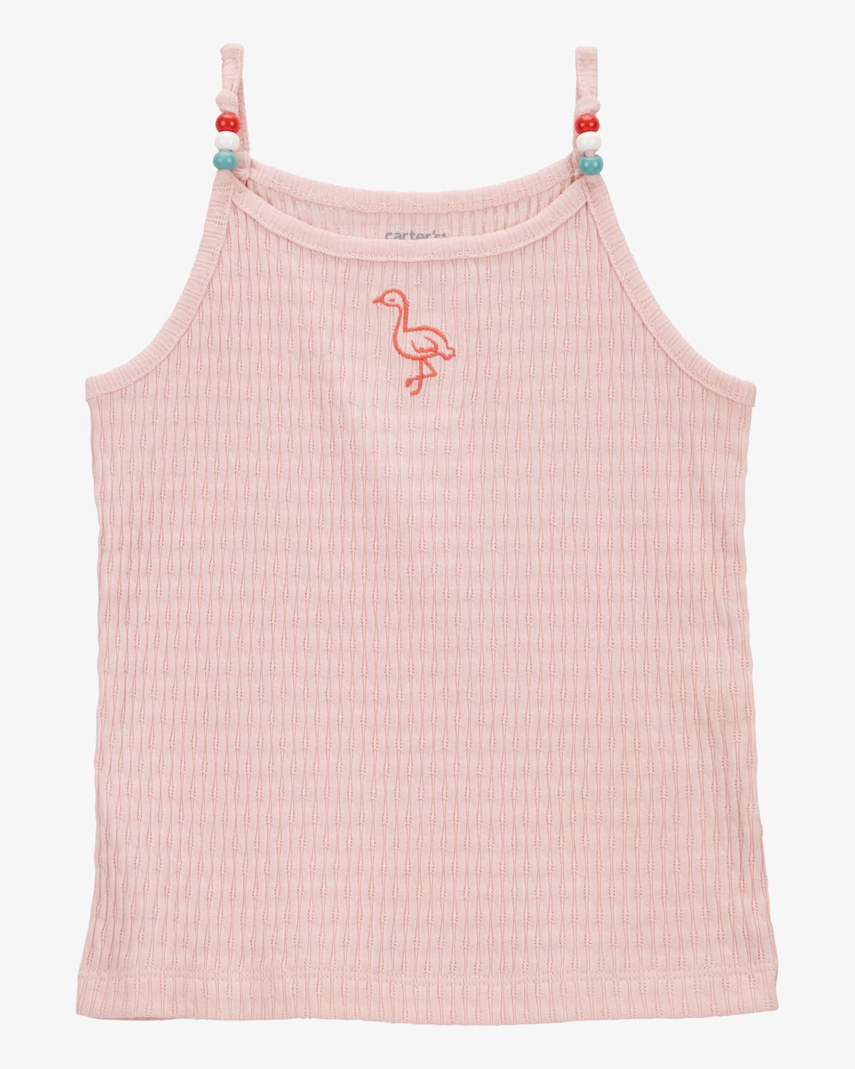 Toddler Flamingo Ribbed Tank Top