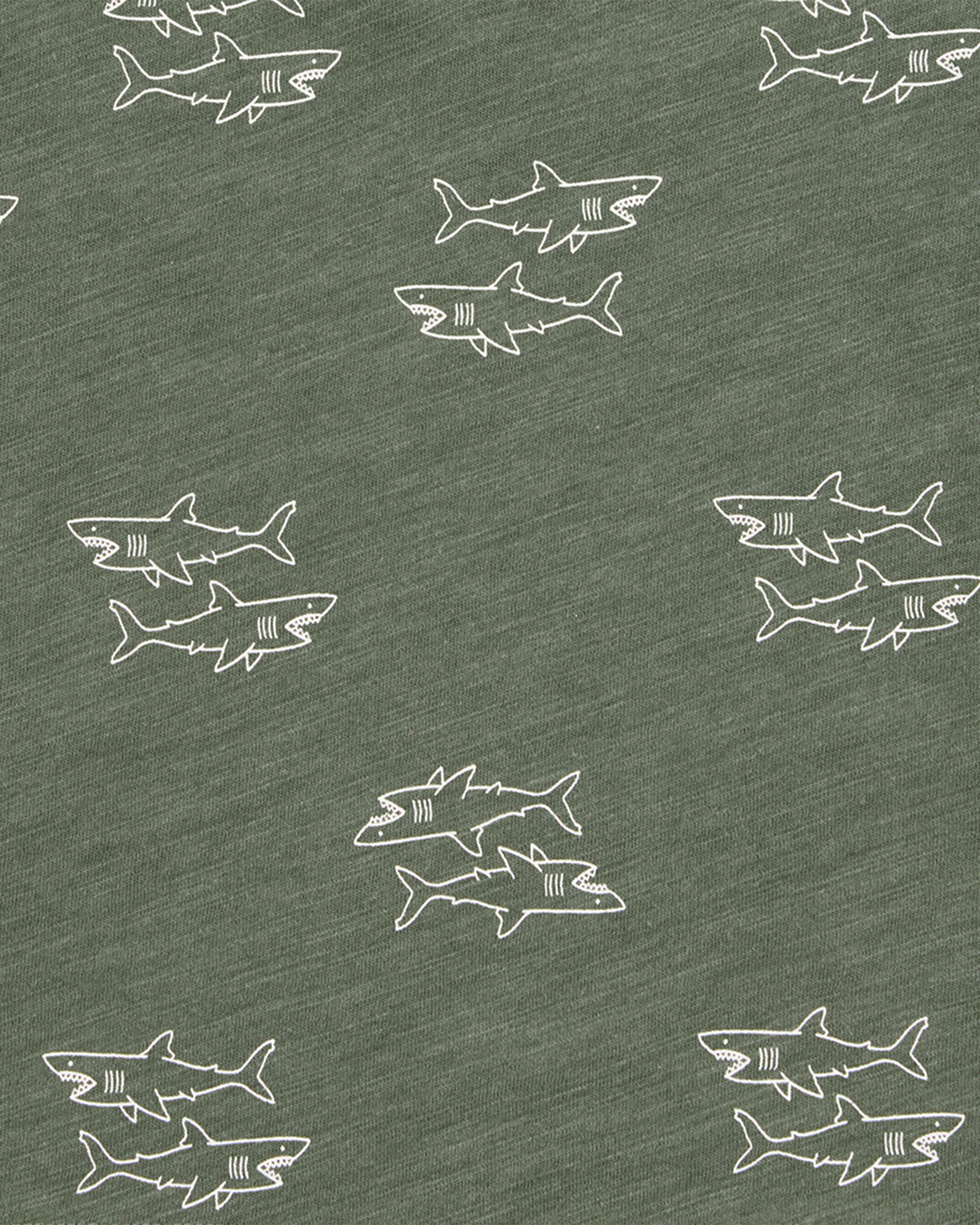 Toddler Shark Sleeveless Slub Jersey Tank - Image 2