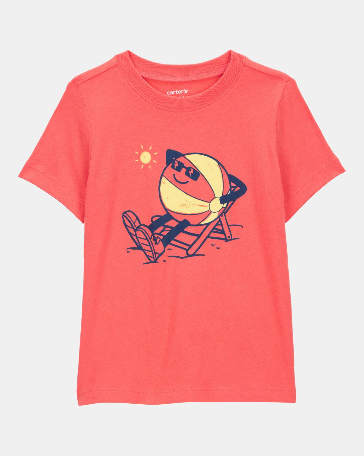 Toddler Boy Beachball Graphic Tee - Orange