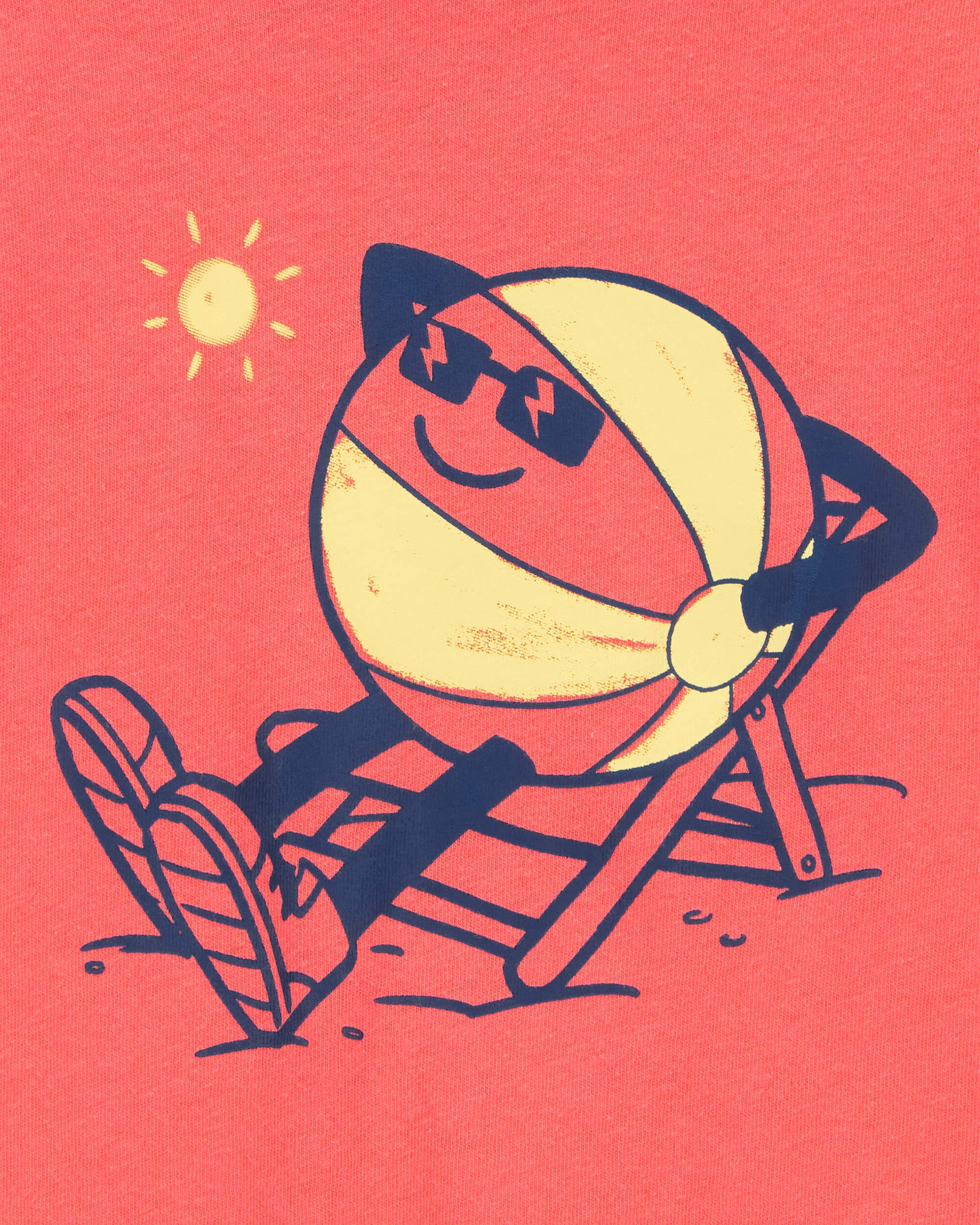 Toddler Boy Beachball Graphic Tee - Orange - Image 2