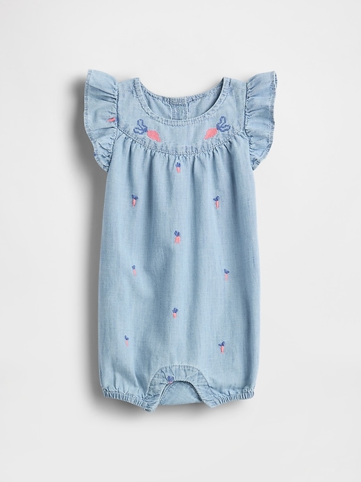 Baby Peter Rabbit™ Chambray Shorty One-Piece