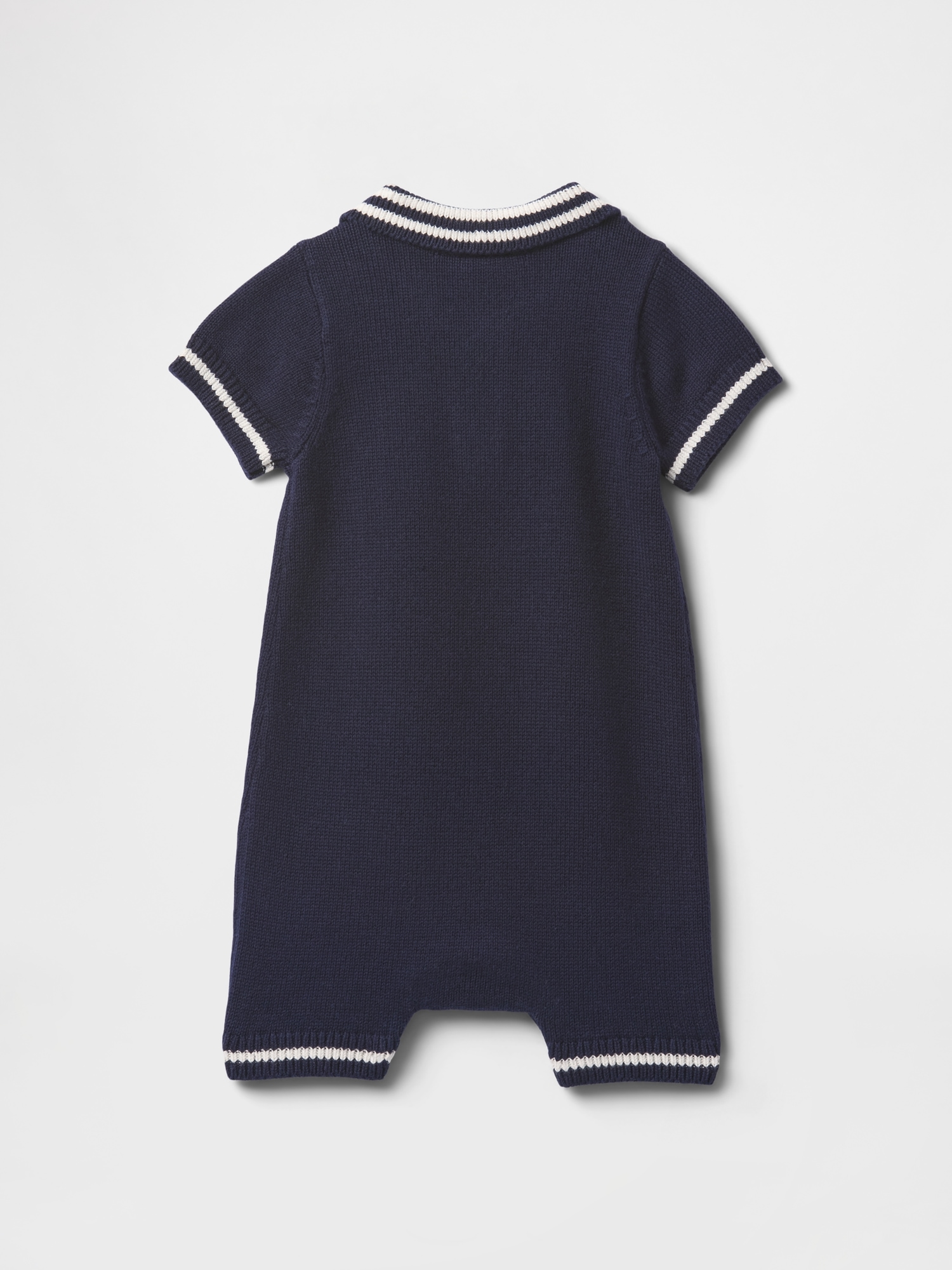 Baby Polo Sweater Shorty One-Piece - Image 2